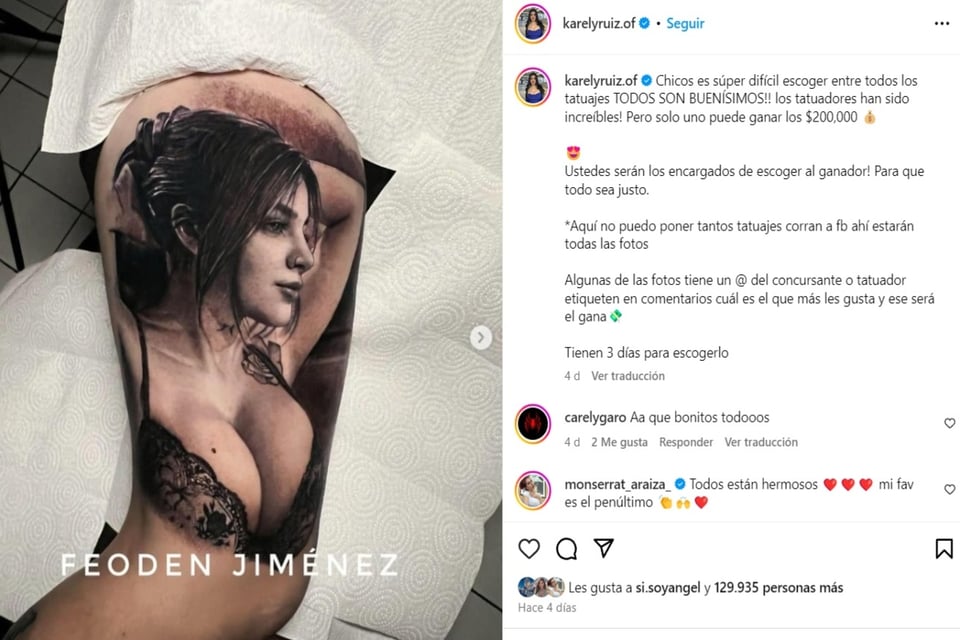 redes sociales, tatuaje, concurso, ganador, MundoNOW