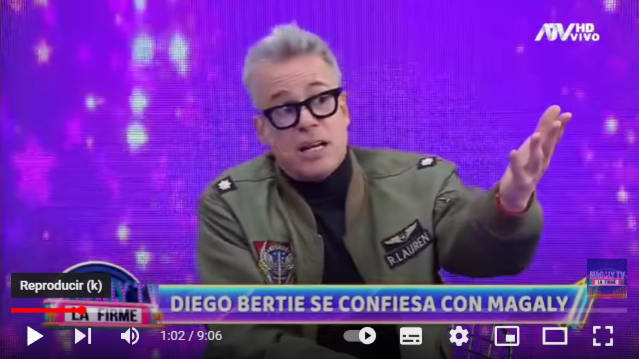 Diego Bertie salió closet