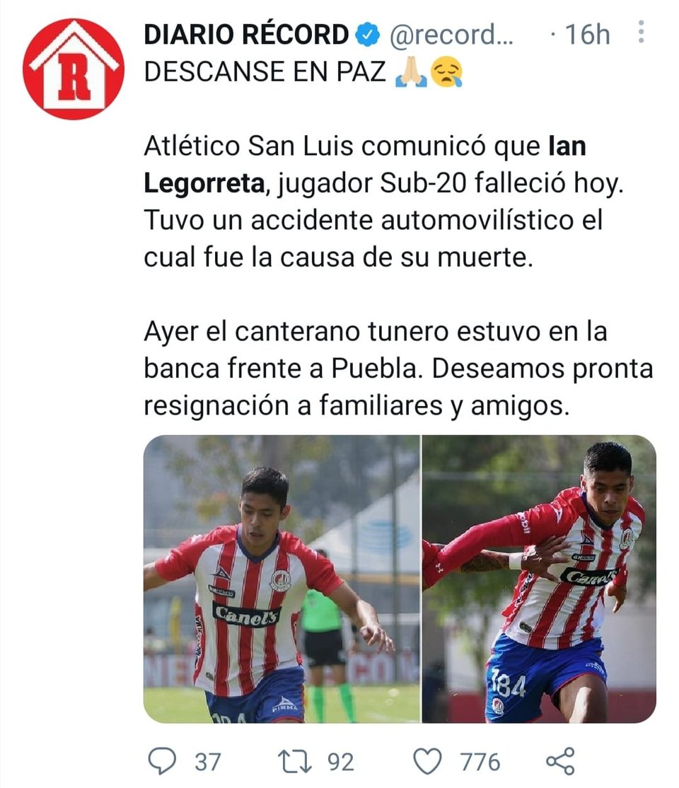 Soccer player dies