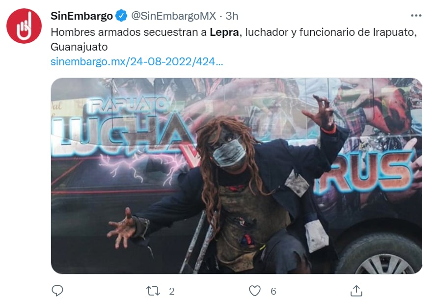 Lepra MX wrestler kidnapped