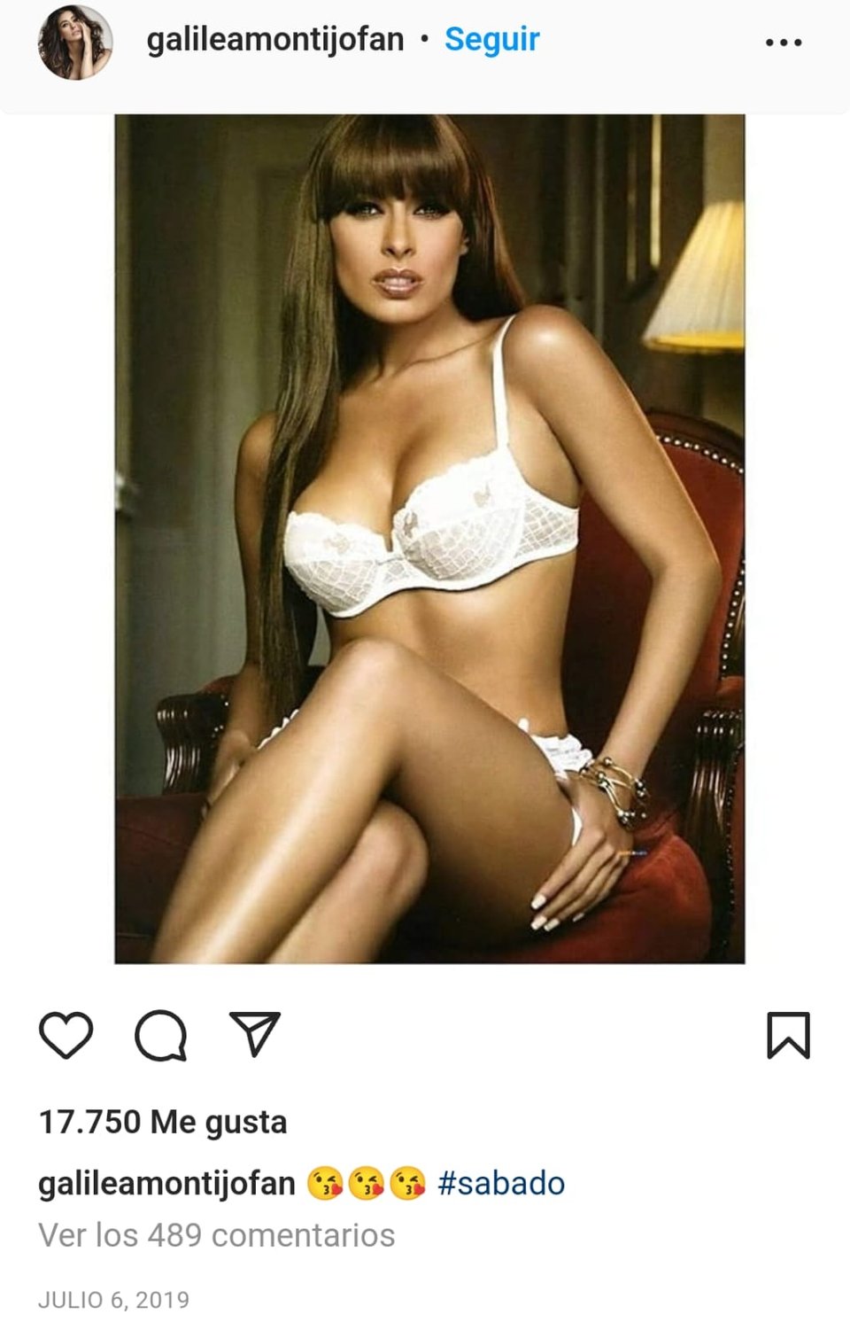 Galilea Montijo lencería