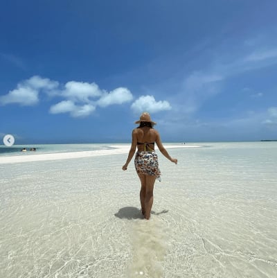 Lili Estefan shocks everyone by showing off her stunning rearguard in a butterfly bikini