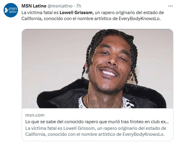 Balacera Estados Unidos