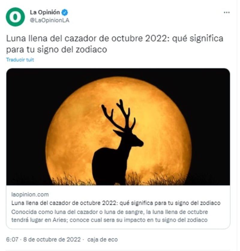 ¿Qué es la Luna del Cazador?