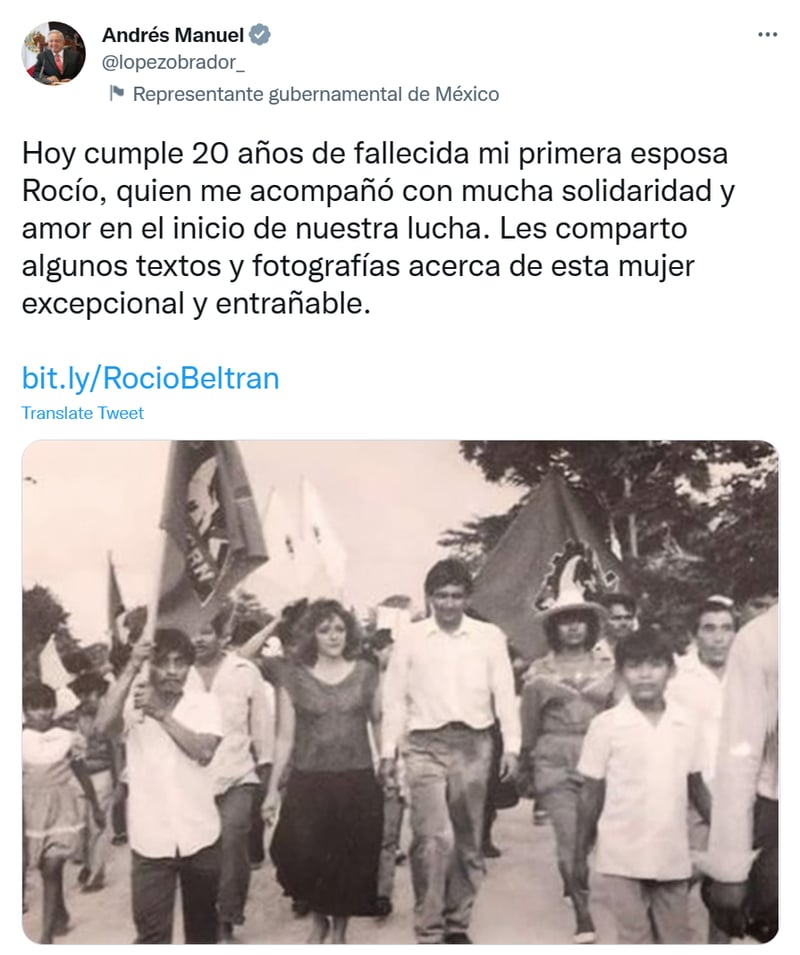 Luto AMLO esposa