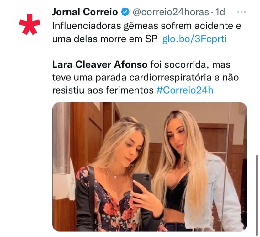 Así aparecían en redes las gemelas Afonso