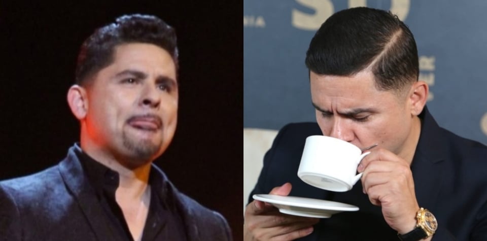 Who is Larry Hernández’s first wife and why did they split?