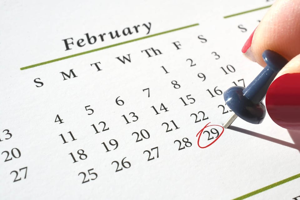 29 de febrero, año bisiesto, calendario, chincheta, MundoNOW