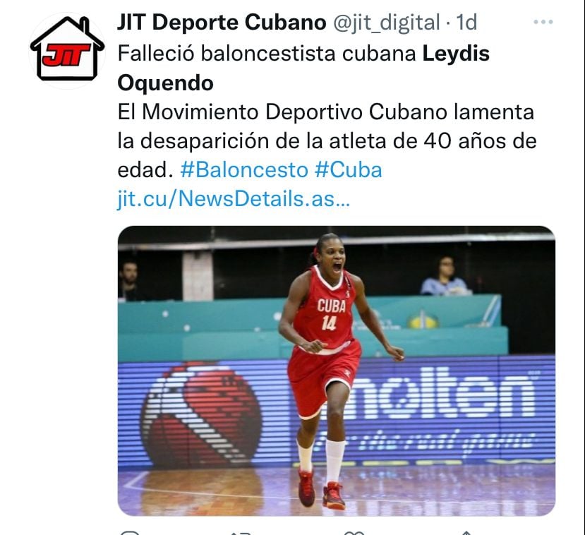 What did Leydis Oquendo die of?