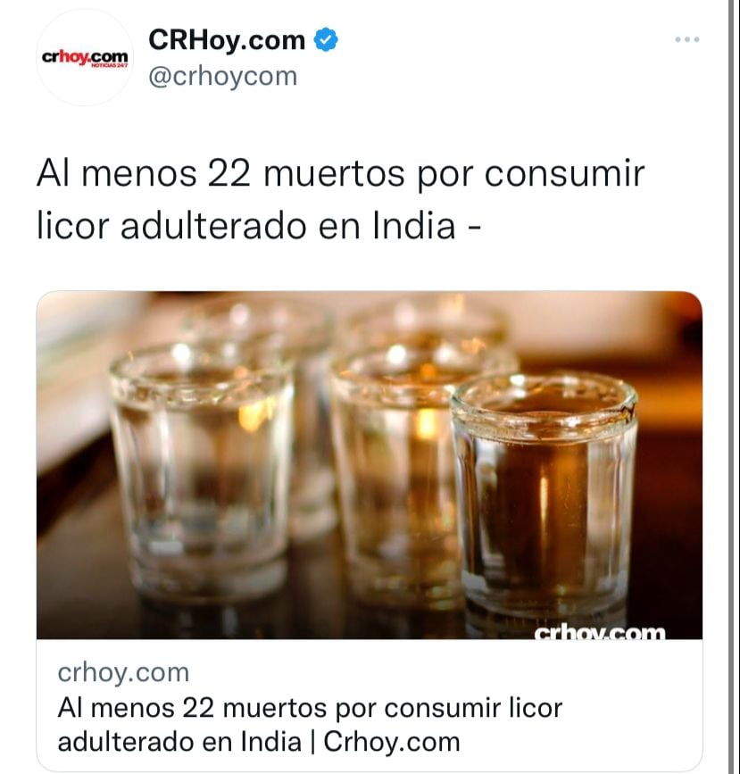 Informan cómo ocurrió la tragedia con el licor