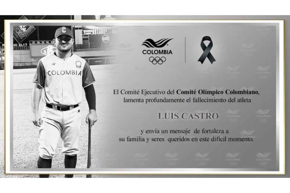 muerte, luto, pelotero, colombiano, Luis Castro Vargas