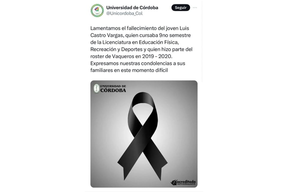 muerte por accidente, muere jugador colombiano, Luis Castro Vargas muete, MundoNow