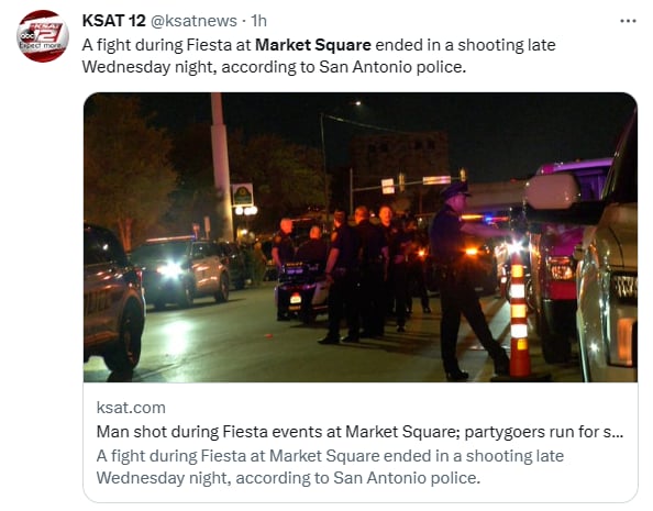 Tiroteo fiesta Market Square