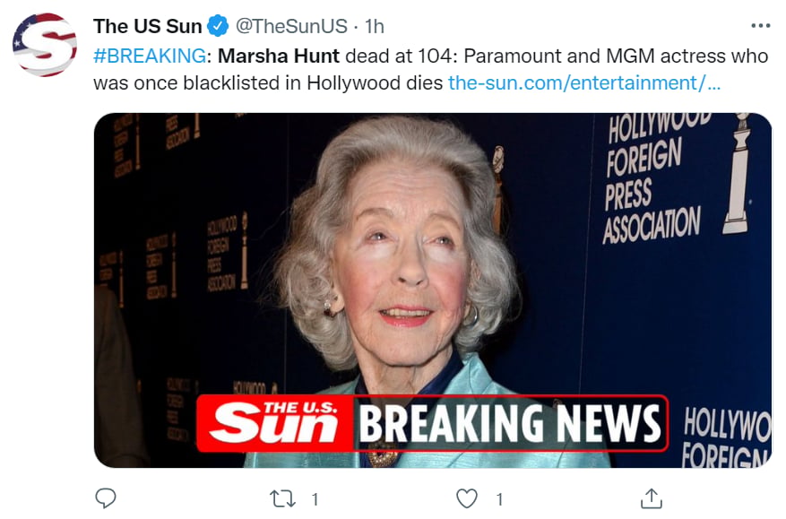 Muere Marsha Hunt