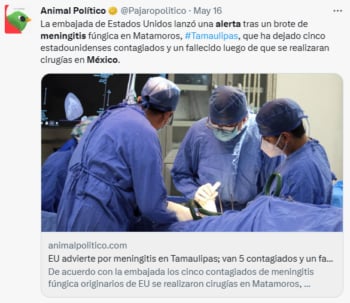 Alerta cirugías meningitis México