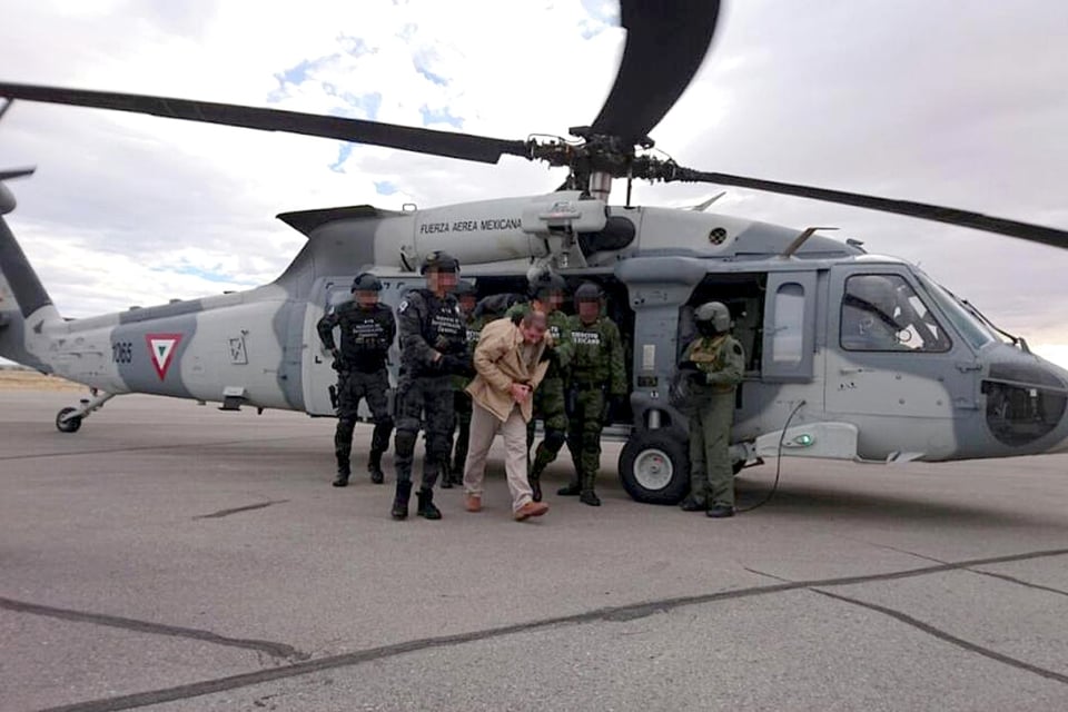 chapo, detención, captura, helicóptero, policia