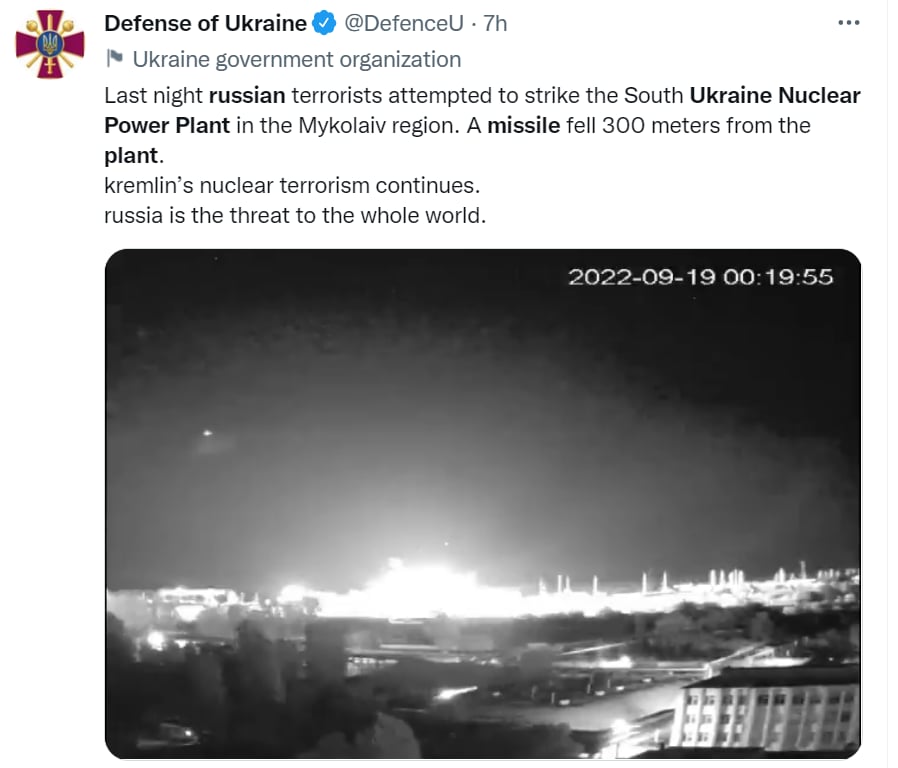 Misil planta nuclear Ucrania
