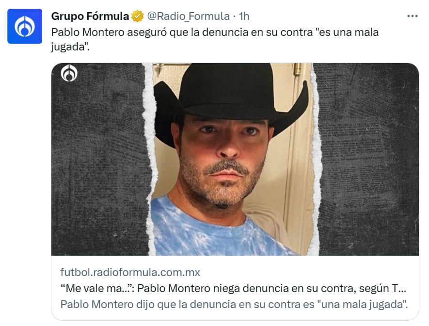 Pablo Montero denounces rape