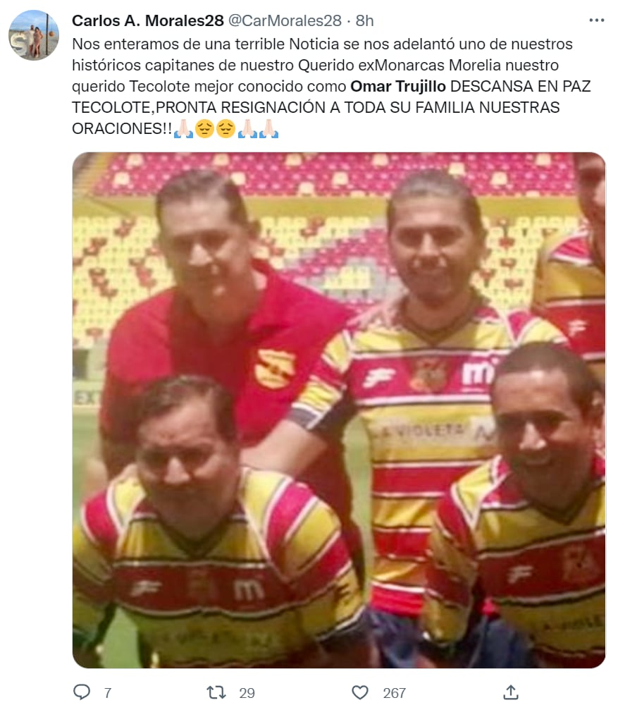 Muere futbolista Omar Trujillo