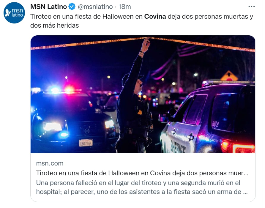 Balacera Estados Unidos