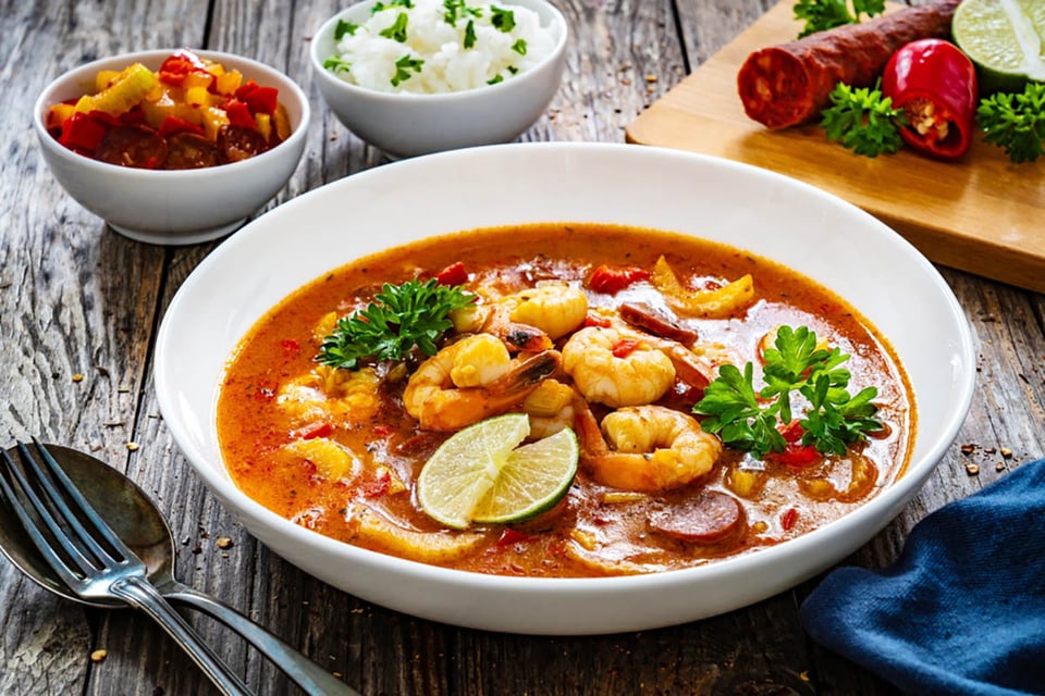 Gumbo, estofado abundante, icono culinario, comida, Mardi Gras