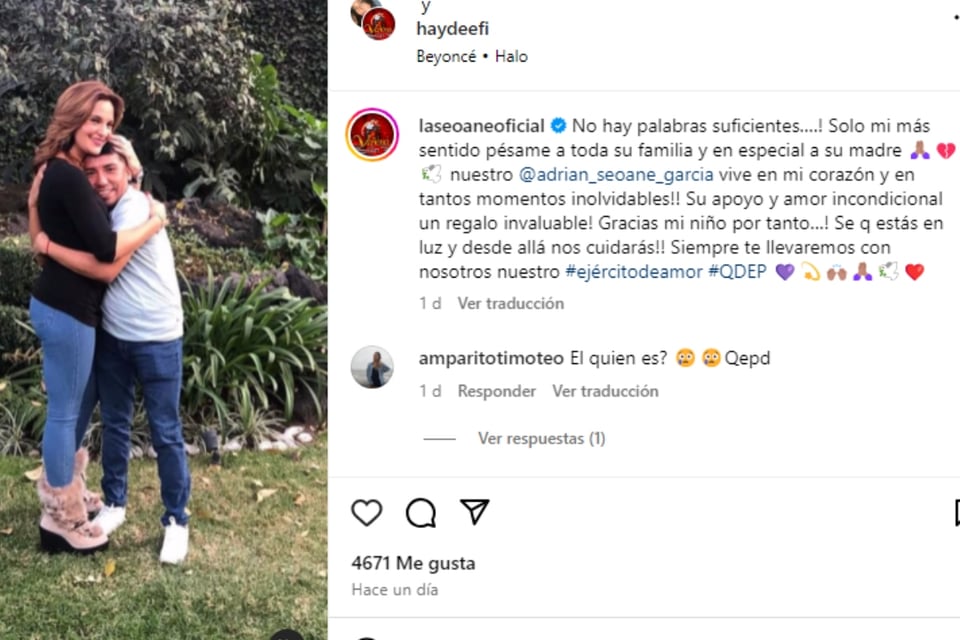 Seoane, condolencias, famosas, fotografías, mundonow