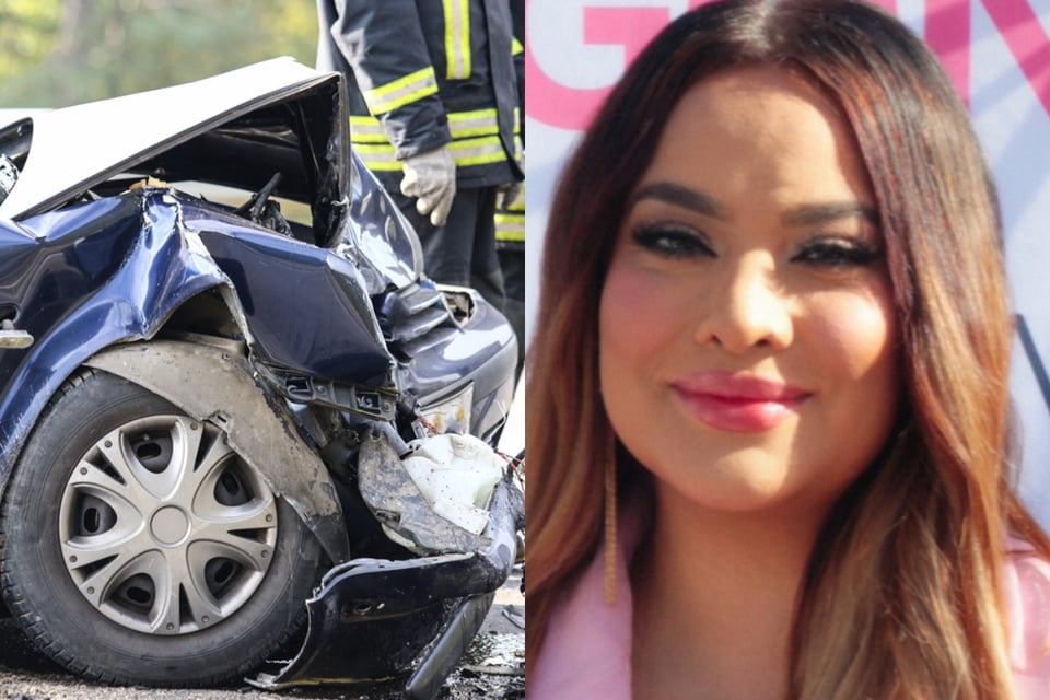 Empleados de Mayeli Alonso sufren accidente de auto