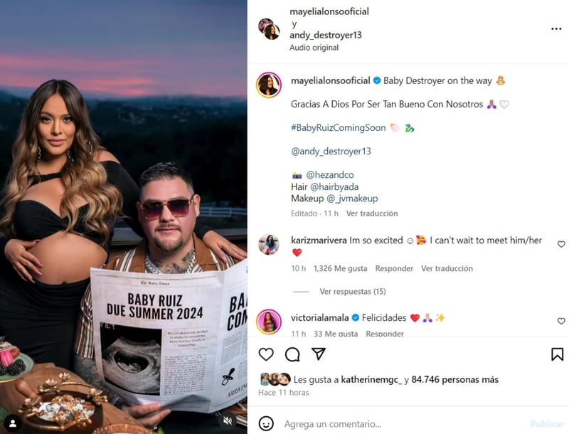 anuncio, hijo, felicitaciones, embarazo, MundoNOW