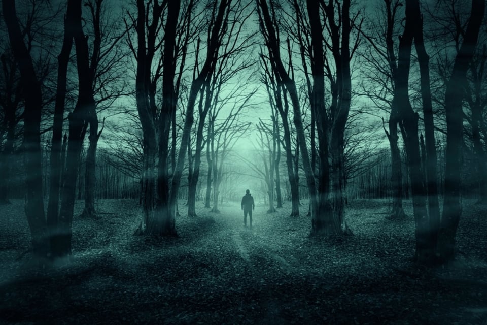 Dark, horror, scene, oscuridad