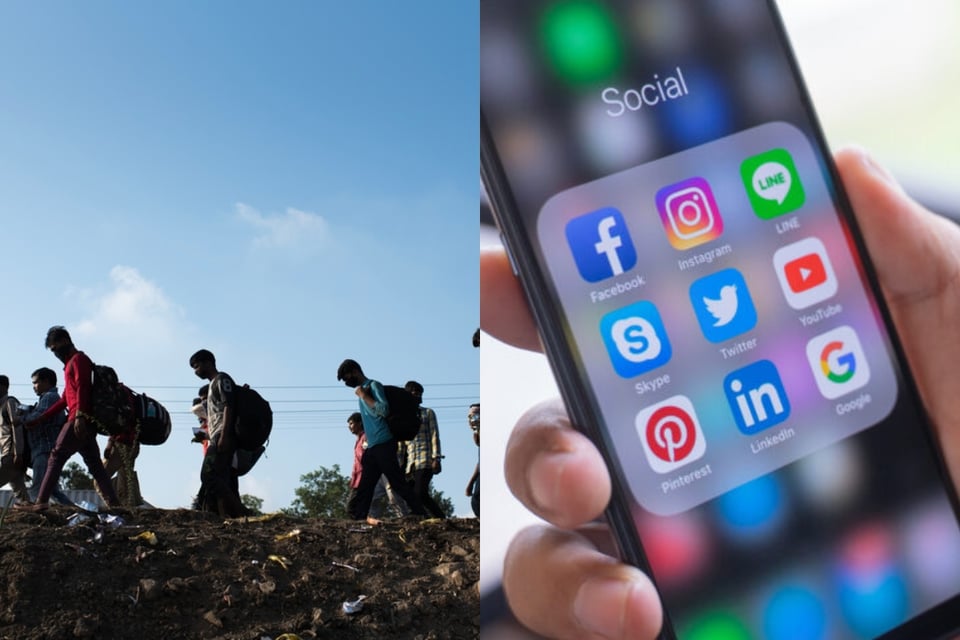 Migrantes son engañados en redes sociales para cruzar la frontera
