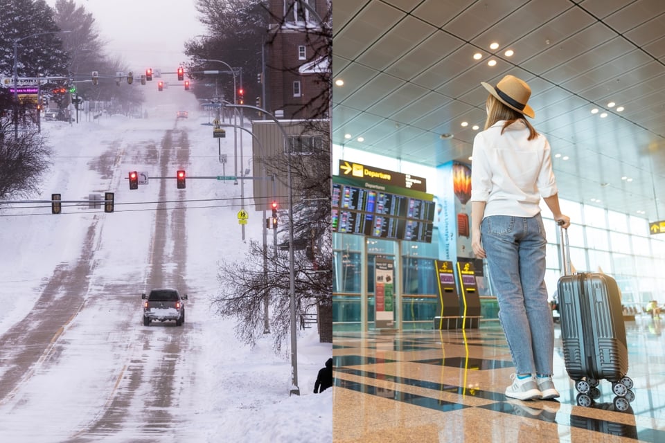 Un millar de vuelos son cancelados en EEUU por tormenta invernal