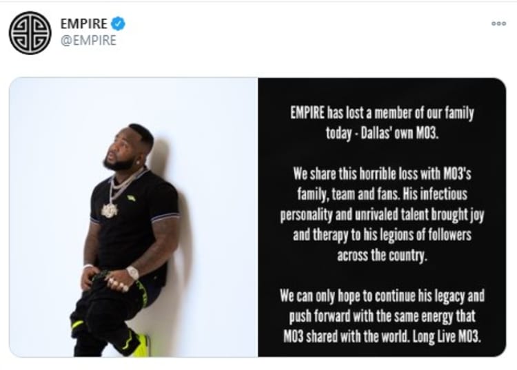Death rapper Mo3 Melvin Noble Dallas