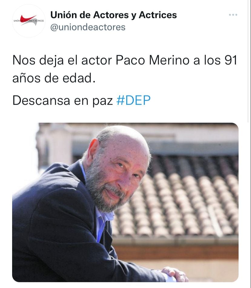 Lamentan la muerte de Paco Merino