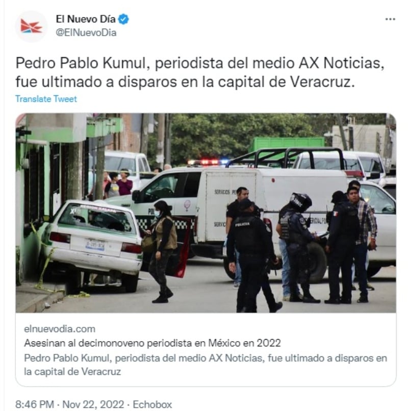 Matan Pedro Pablo Kumul: Lo acribillaron en su auto