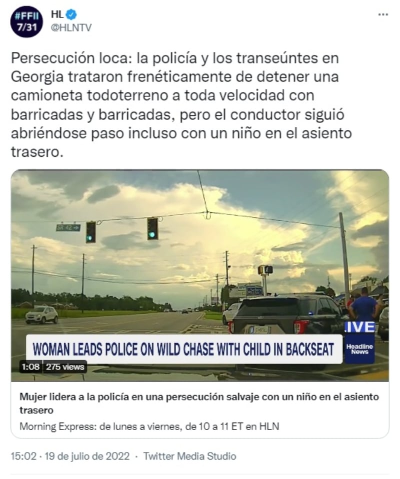 Conductora arrolla a varios civiles en Georgia