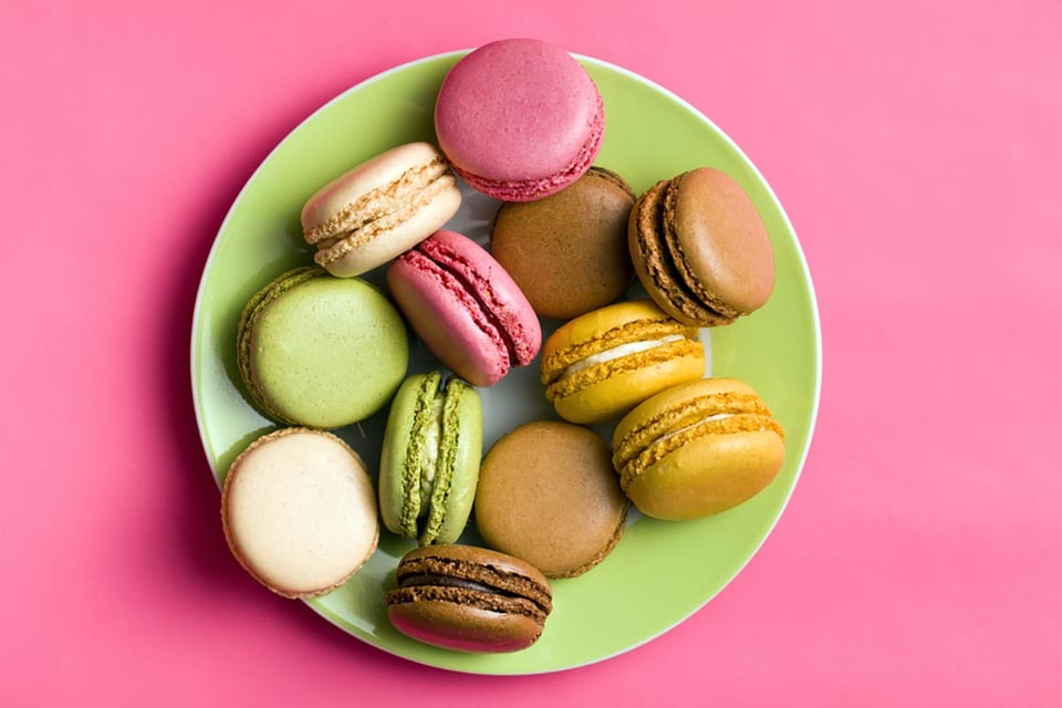 macaroons, dessert, French, holiday, sweets