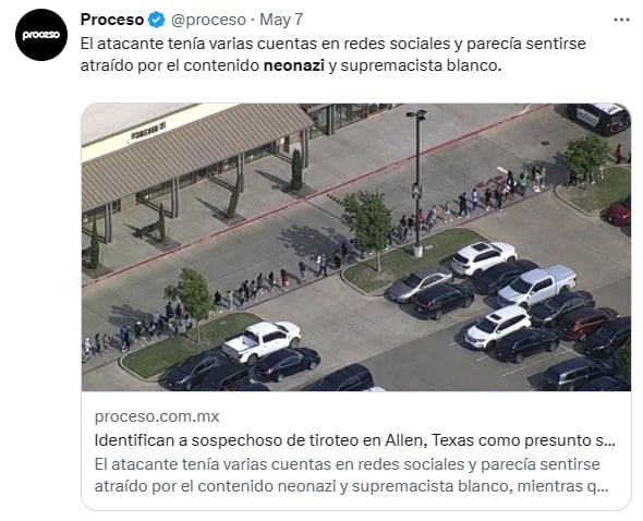 Tiroteo Allen Texas neonazi
