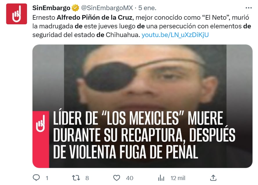 criminal death Mexico