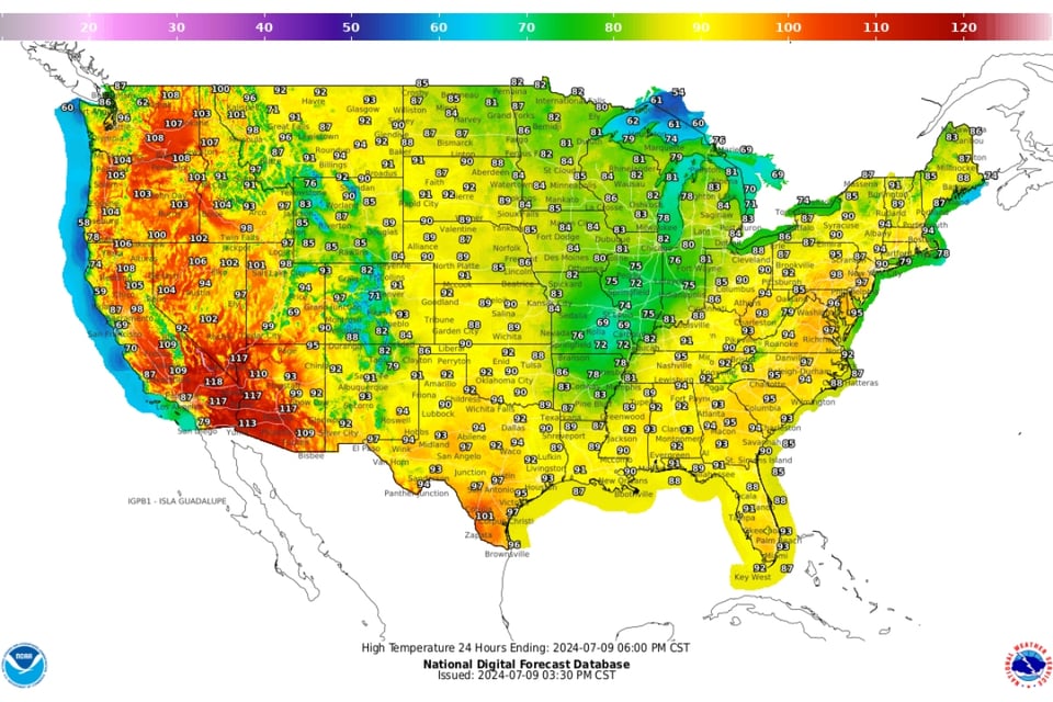 Record temperatures, Bighorn Basin, Johnson County, Natrona County, Wind River Basin, Extreme Heat Warnings