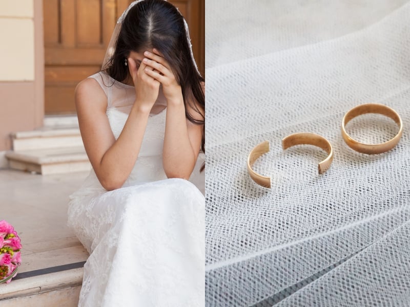 Bride has second thoughts in the middle of the wedding, shocking her guests