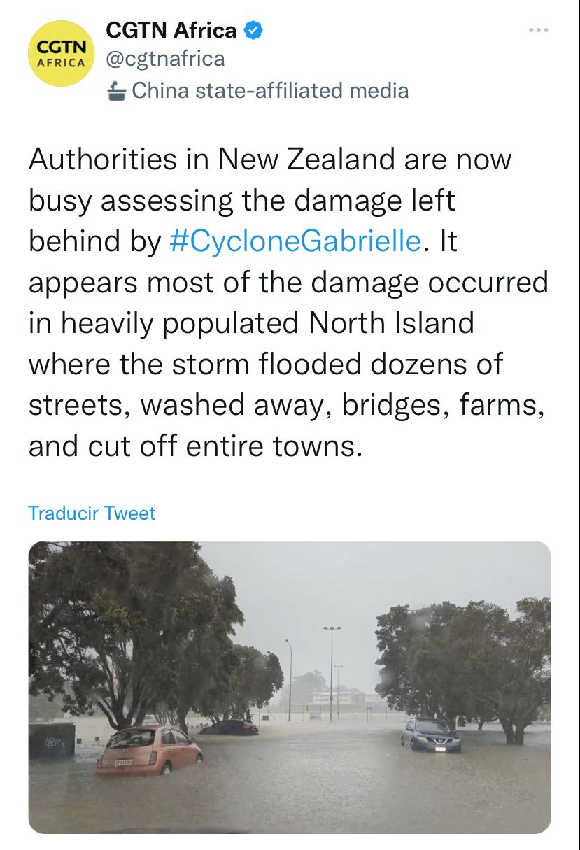 Cancelaron vuelos en Nueva Zelanda ante ciclón Gabrielle