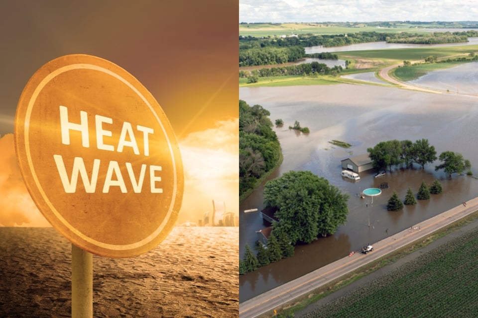 Intensa ola de calor se dirige al sur de EEUU mientras que inundaciones provocan derrumbe de puente