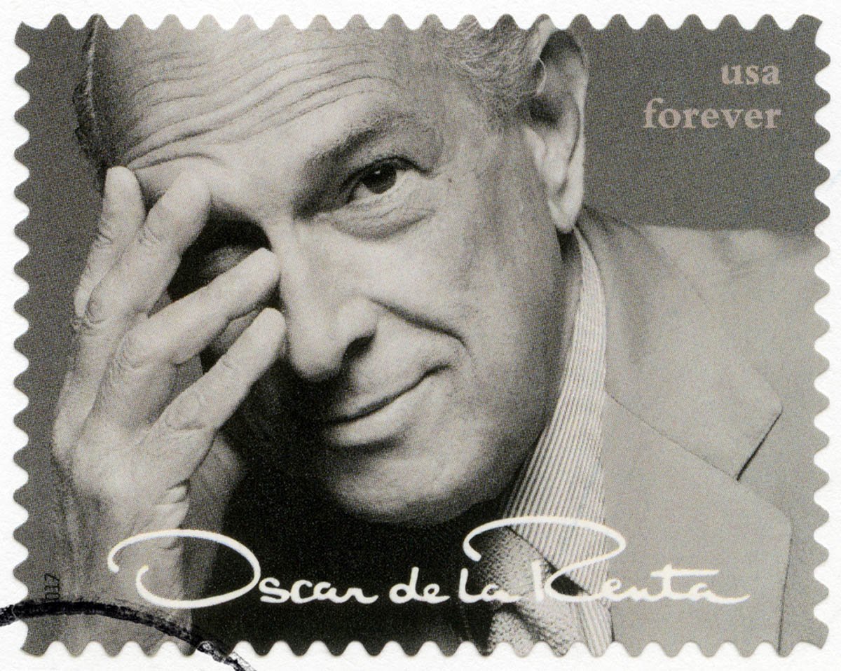Oscar de la Renta, stamp, fashion