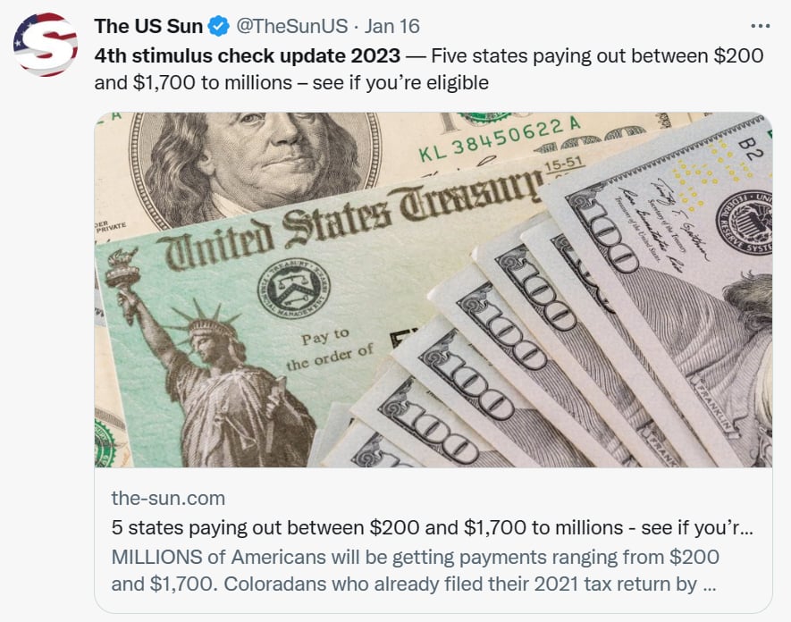 Cheque estímulo económico