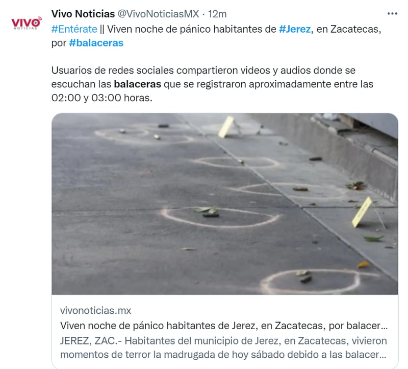 Balaceras pánico México