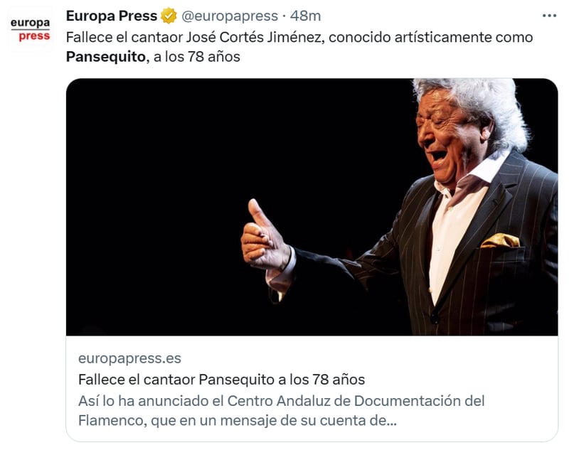 José Cortés Pansequito dies