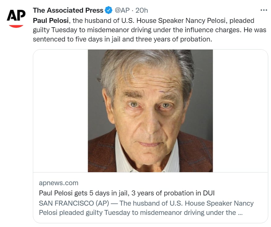 Husband Nancy Pelosi jail