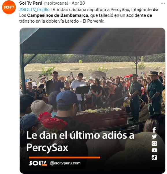 Muere músico Campesinos Bambamarca