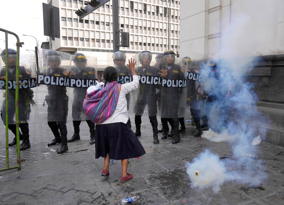 Protestas Perú incendios
