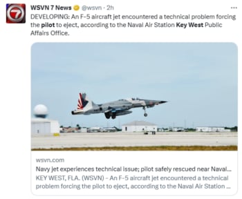 Navy pilot rescued